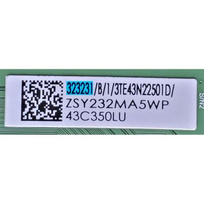 MAIN FUENTE PARA SMAR TV TOSHIBA 4K UHD / NÚMERO DE PARTE 323231 / TPD.T962X3.PC702 (T) / 3TE43N22501D / ZAY232MA5UP / PANEL HD425Y1U71-T0L5\S1\SM\ROH / DISPLAY HV430QUB-F70 / MODELO 43C350LU - Imagen 4